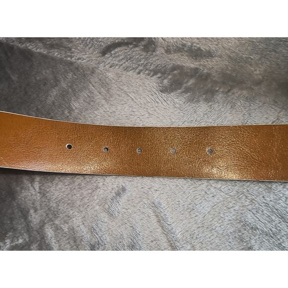 Michael Kors Logo Reversible Belt - Medium Vanilla/Beige